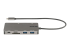 StarTech.com USB C Multiport Adapter, HDMI 4K 30Hz or VGA Travel Dock, 5Gbps USB 3.0 Hub (USB A / USB C Ports), 100W Power Delivery, SD/MicroSD Slot, GbE, 12" (30cm) Long Attached Cable - Fremsiden